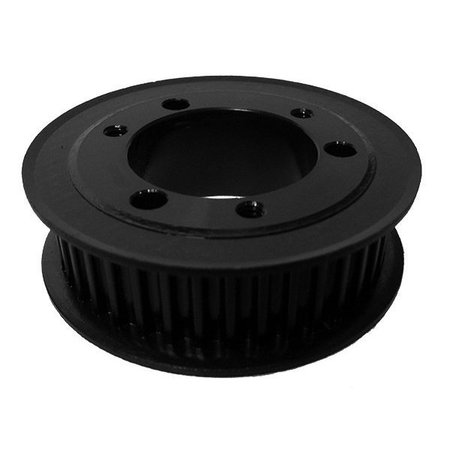 B B Manufacturing QD68-5M-15, Timing Pulley, Cast Iron, Black Oxide,  QD68-5M-15